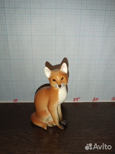 Лисица сидит