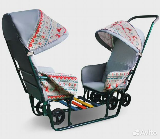 Санки для двойни погодок близнецов+ доставка