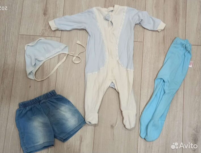 Большой пакет детских вещей 0-1год