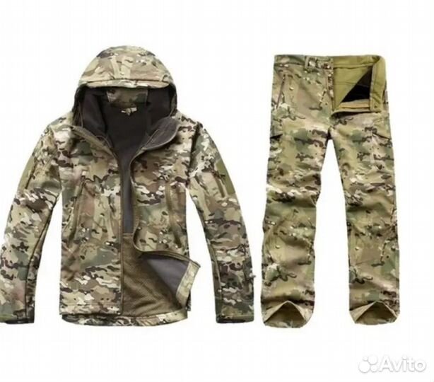 Тактический костюм Softshell, до -10С, цвет Мох