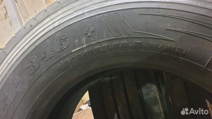 Шины 315/70R22.5 156L Dunlop SP346+ Руль Европа