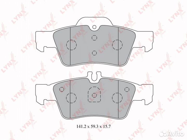 Колодки тормозные дисковые зад