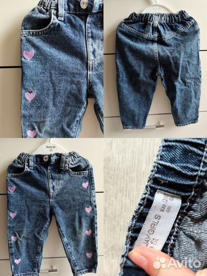 Вещи пакетом на девочку 74 80 hm GJ primark