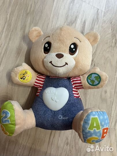 Игрушка развивающая мишка teddy emotion от chicco