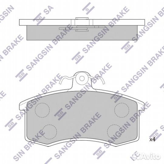Колодки тормозные LADA Sangsin brake SP1165