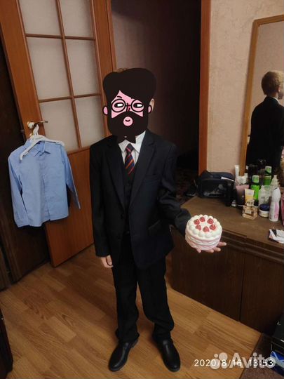 Школьный костюм для мальчика тройка 122 р