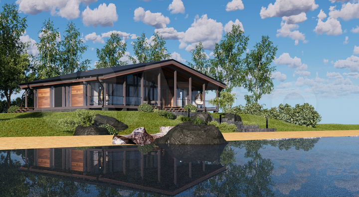 Коттедж 226,5 м² на участке 20 сот.