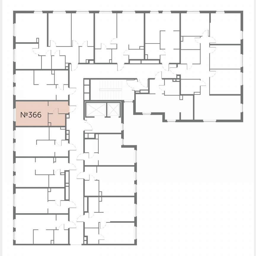 Апартаменты-студия, 22,4 м², 9/17 эт.