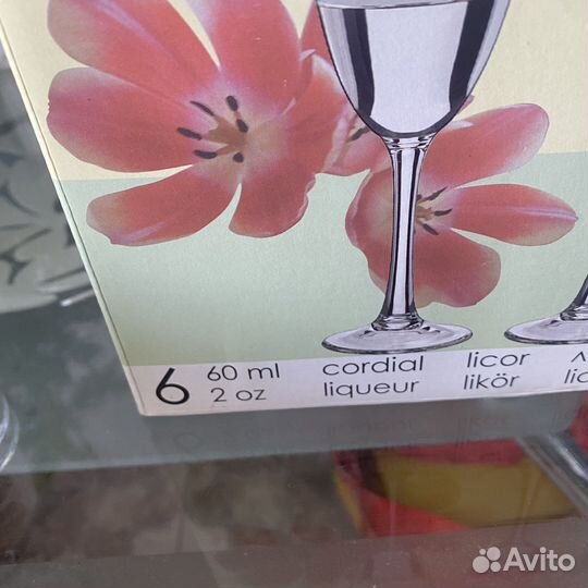 Набор мини фужеров 60 мл,Новые