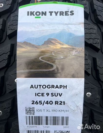 Ikon Tyres Autograph Ice 9 SUV 265/40 R21 и 295/35 R21 107T