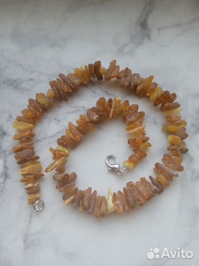 Бусы из натурального янтаря
