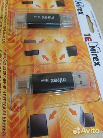 Флешка, 16 Гб, USB2.0, USB/microUSB, 1803032