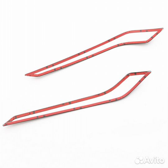 Накладки на передний бампер Toyota Camry V70