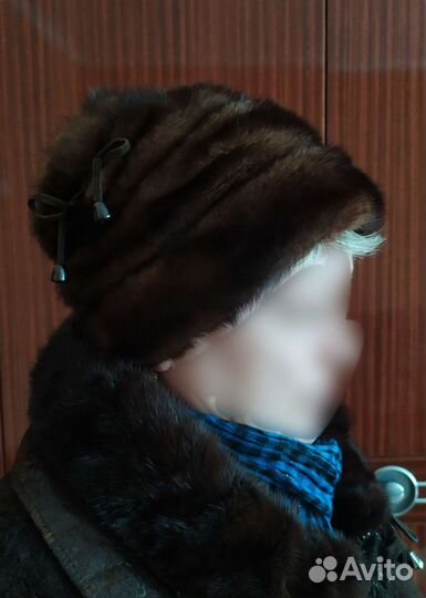 Шапка норковая женская