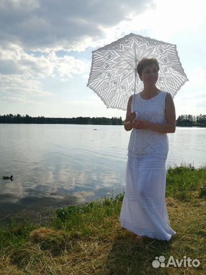 Зонт вязаный