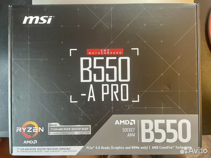 Материнская плата MSI B550-A PRO