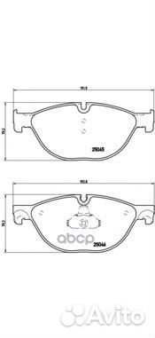 Колодки торм.пер. BMW 5/6/7 (F01-F04/F07/F10-F1