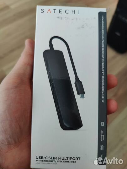 Док станция хаб usb C Satechi ST-ucsma3K