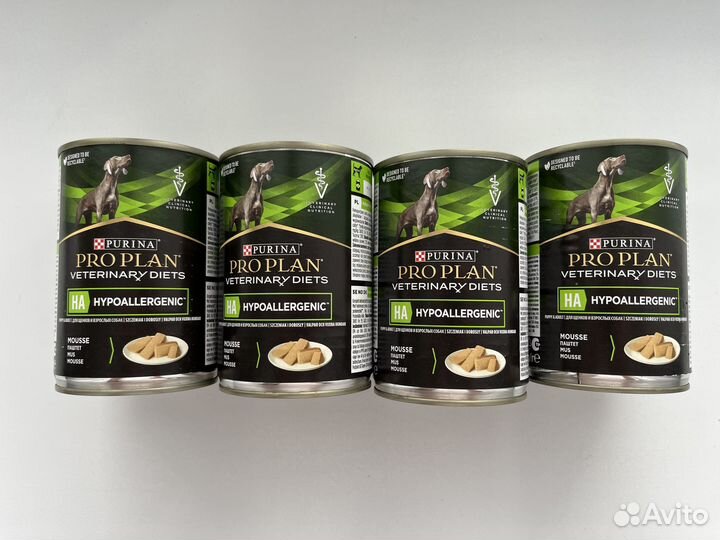 Влажный корм для собак Purina Pro Plan VD HA