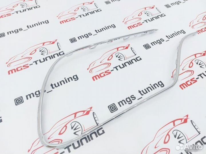 Хром планка бампера правая Mercedes w222 S63 AMG