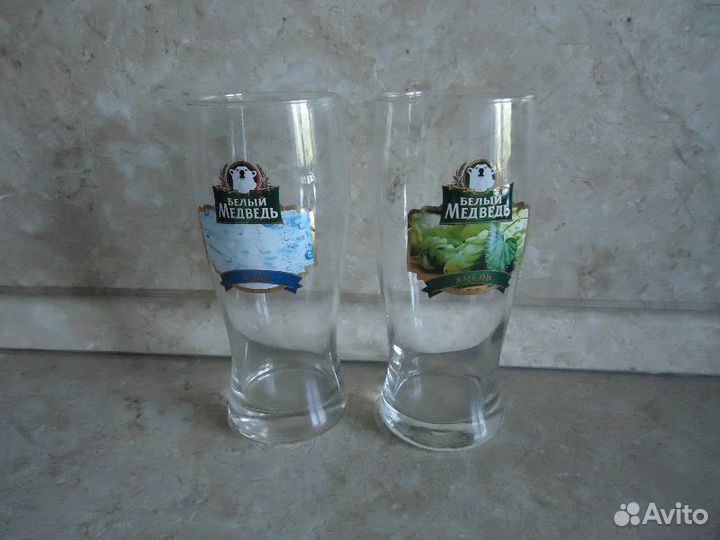 Стаканы пивные объемом 0.5 литра