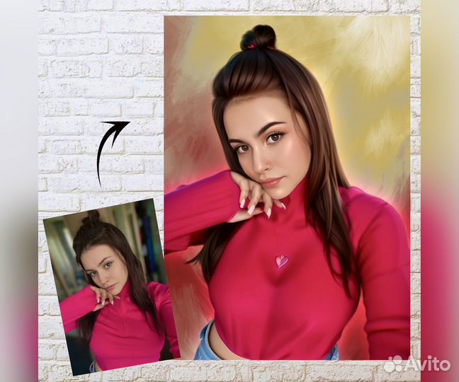 Портрет, картина по фото на холсте Владимир