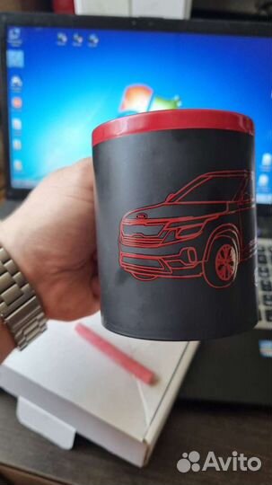 Кружка с логотипом авто KIA