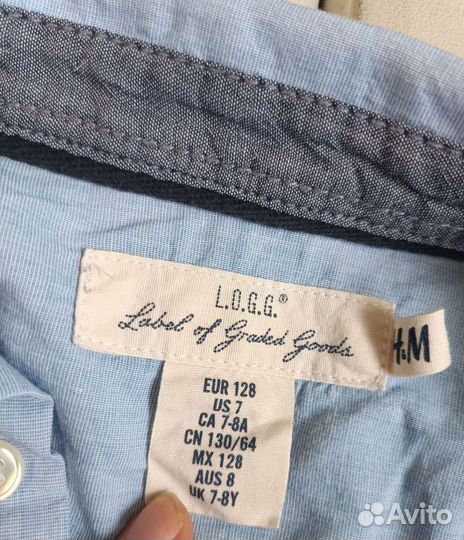 Рубашки H&M 122- 128