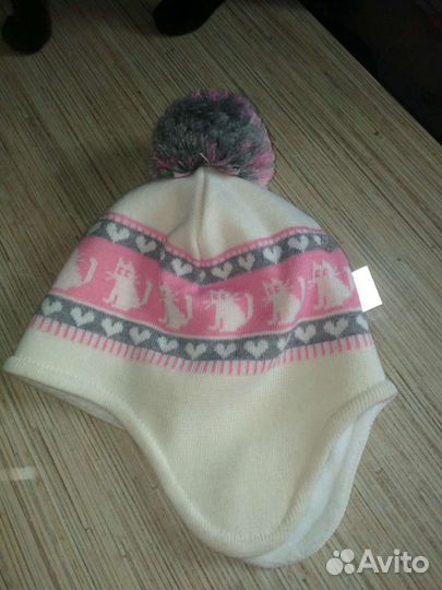 Шапочка весна на тонком мягком флисе новая 3-4