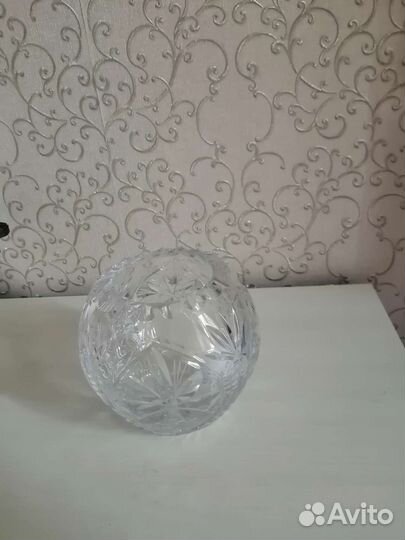 Хрустальная ваза шар СССР