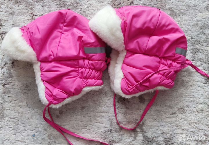 Шапки для девочек двойни, 50-52