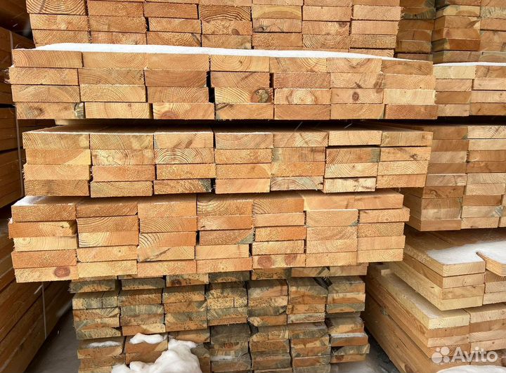 Доска обрезная 50х150х6000мм