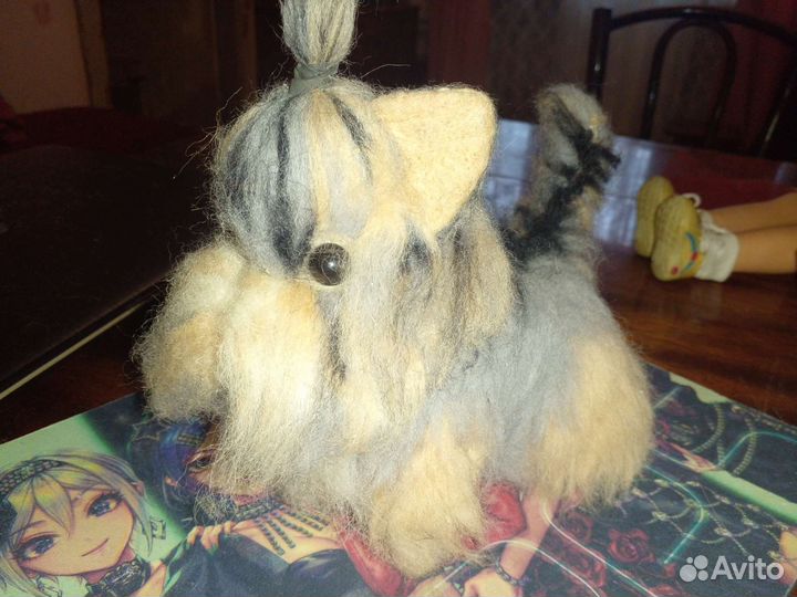 Вязанная собачка Йоркширский терьер hand made