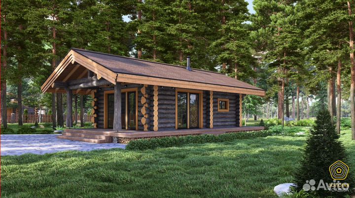 Сруб для бани 6 на 4