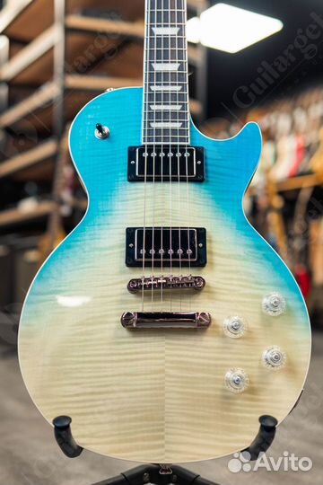 Epiphone Modern Figured Caribbean Blue Fade