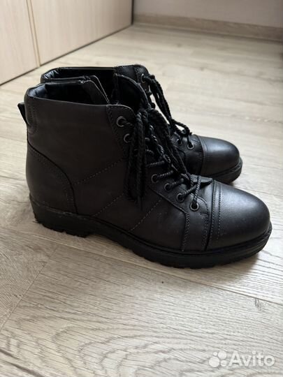 Мужские кожаные ботинки демисезонные 41 размер