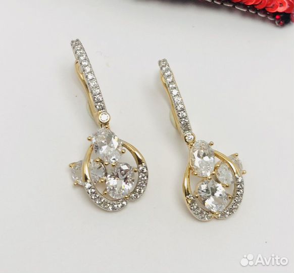 Серьги из медицинского сплава