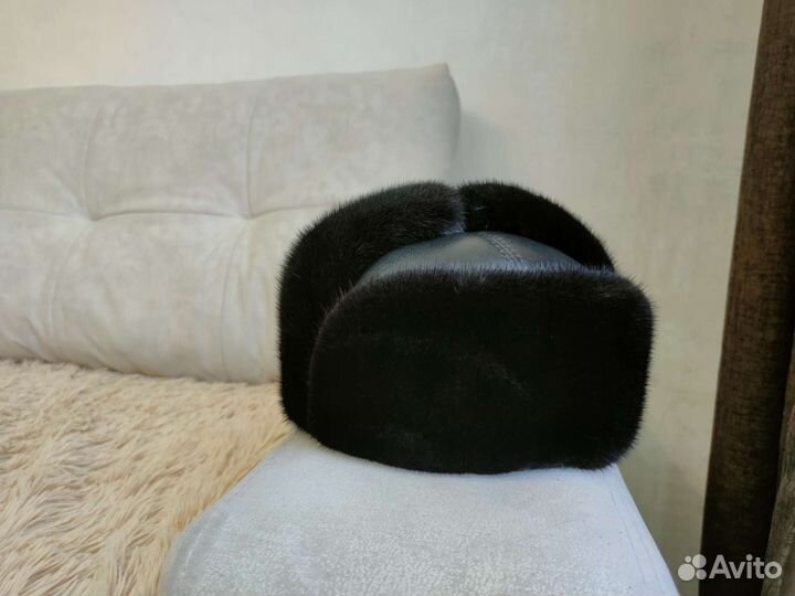 Норковая шапка мужская новая