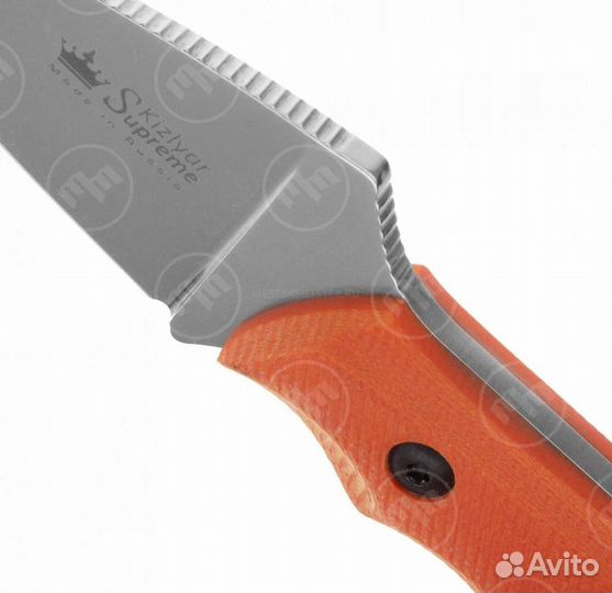 Нож Кизляр Hammy Niolox Stone Wash Orange G-10