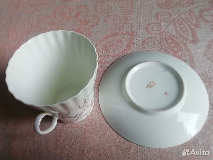 Кофейная пара лфз костяной фарфор