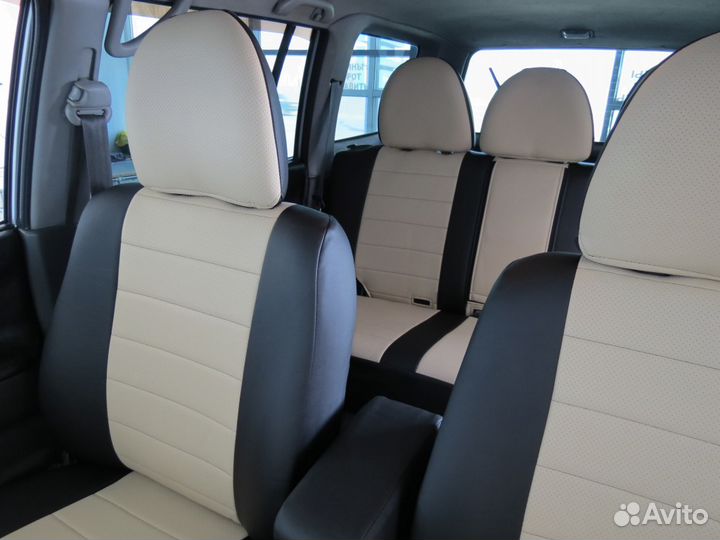 Чехлы экокожа на Mitsubishi Pajero Sport до 2008 г