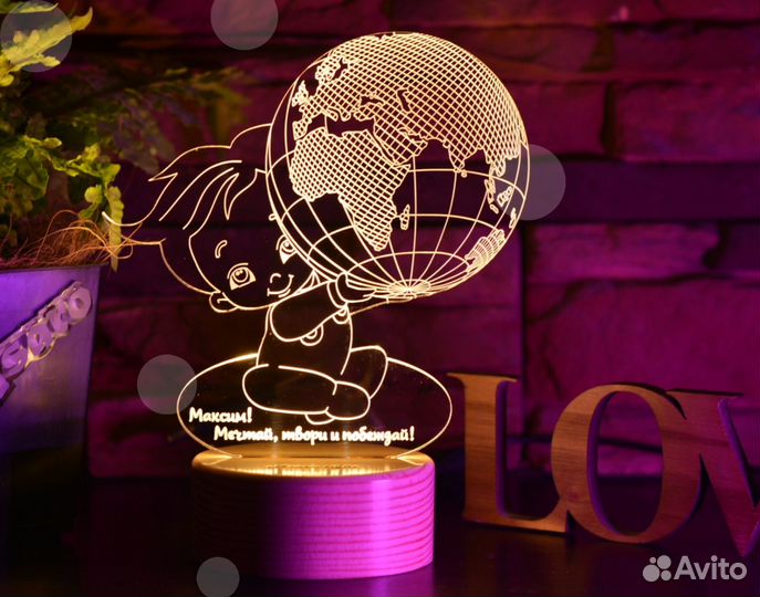 Ночник детский на подарок (светильник)