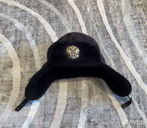 Шапка ушанка детская и варежки 4-5 лет