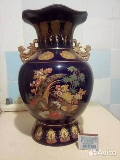 Китайская ваза кобальт времен СССР