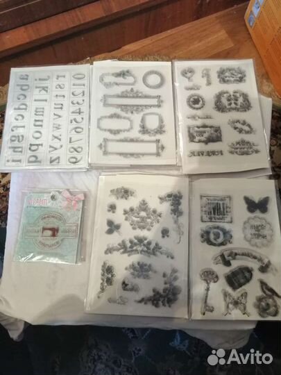 Набор штампов для скрапбукинга