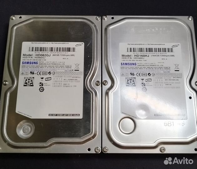 Жесткий диск Samsung 80/160 гб
