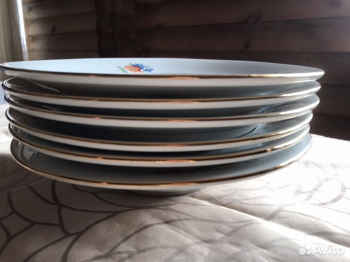 Тарелки с цветами, Bohemia, Чехословакия, винтаж