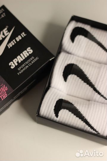 Носки Nike в коробке 3 пары в подарочной коробке