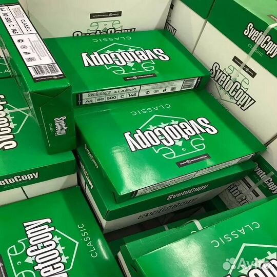 Бумага офисная А4, 80 г/м2, 500 л., марка С, sveto