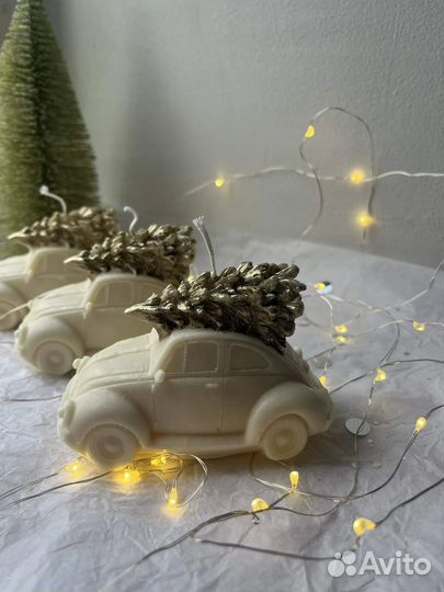 Свеча машина с ёлкой